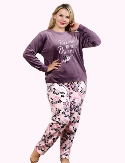 Big size winter pajama set 